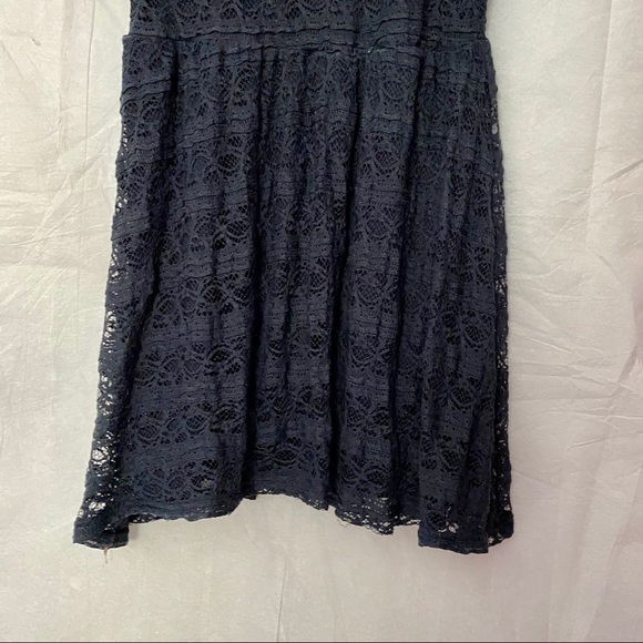 Navy Blue Lace Dress Juniors Size XL - Picture 3 of 10
